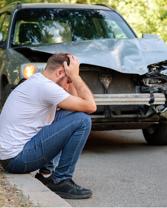 Man faced car accident in New City Man faced car accident in New City